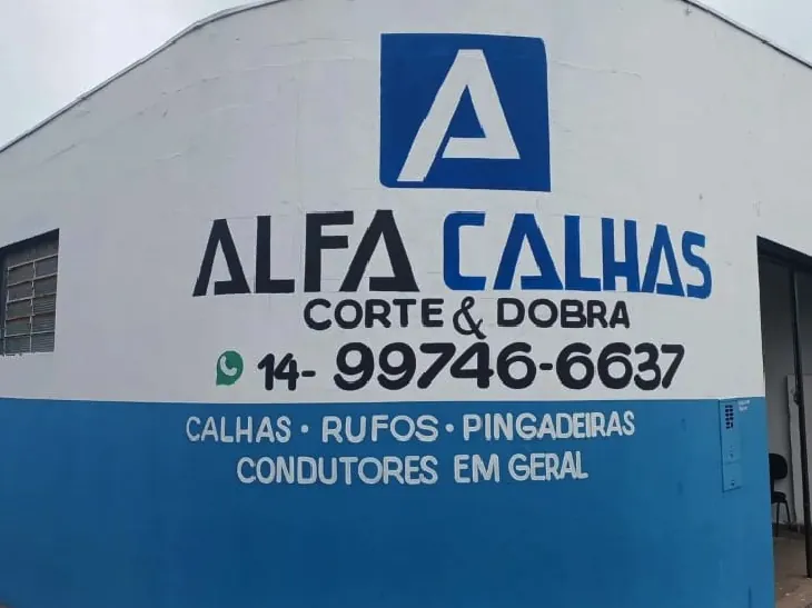 Fachada da Alfa Calhas em Bauru